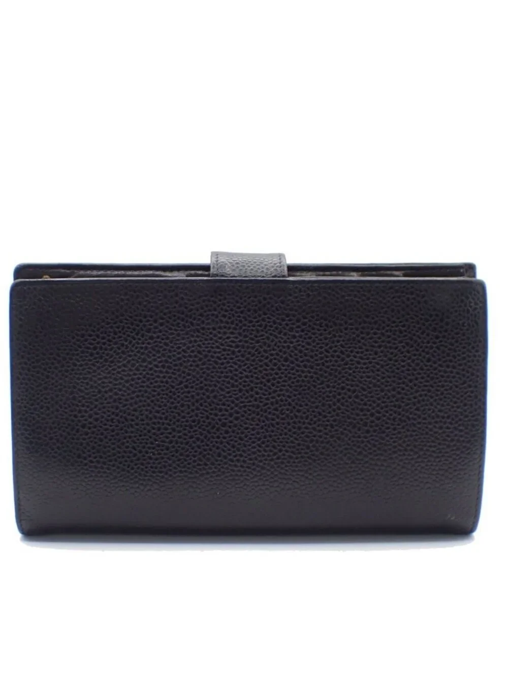 Chanel CC Bifold Wallet Black Caviar Leather
